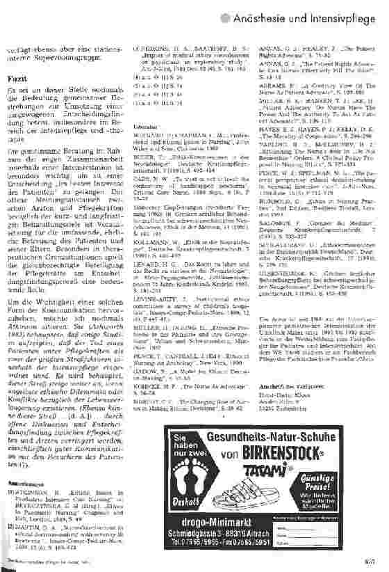 Vorschauseite 4: Einrichtung einer Ethik-Komisssion auf einer pädiatrischen Intensivstation