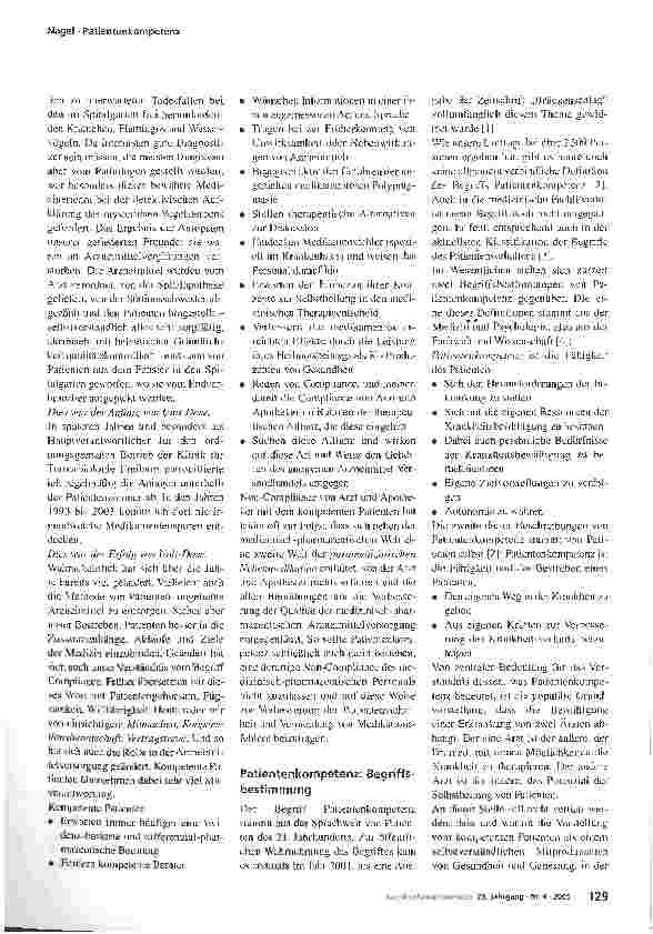 Vorschauseite 2: Patientenkompetenz