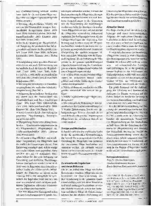 Vorschauseite 2: Die Pflegevisite als Instrument der Qualitätssicherung in der ambulanten Pflege
