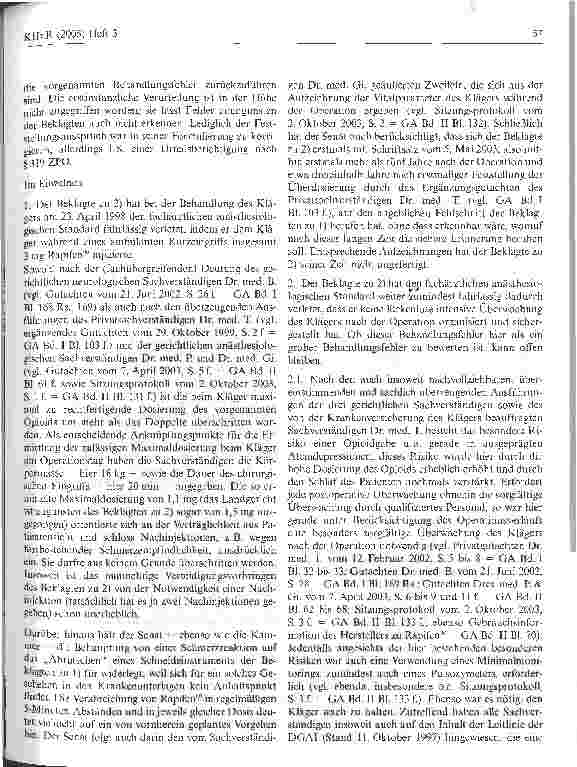 Vorschauseite 5: Zur Überwachungspflicht kooperierender Ärzte