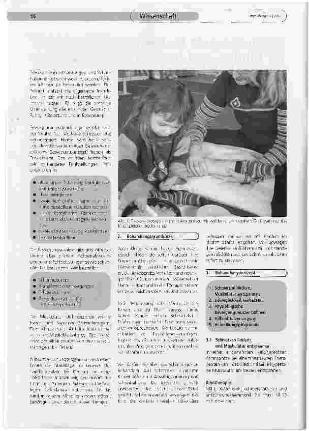 Vorschauseite 2: Physiotherapie im Deutschen Zentrum für Kinderund Jugendrheumatologie in Garmisch-Partenkirchen