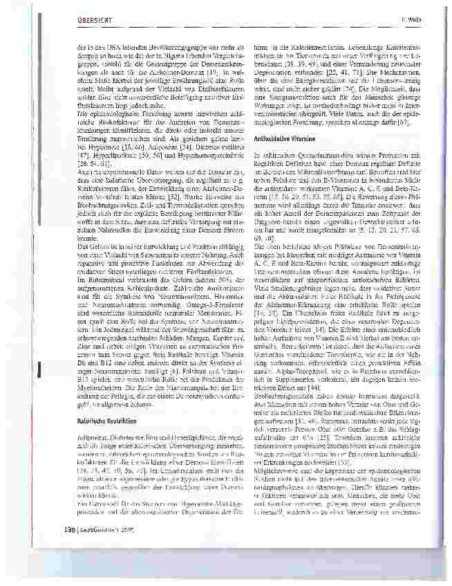 Vorschauseite 2: Ernährung und Demenz