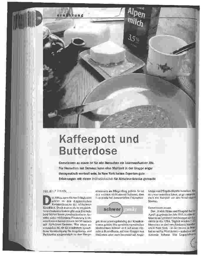 Vorschauseite 1: Kaffeepott und Butterdose