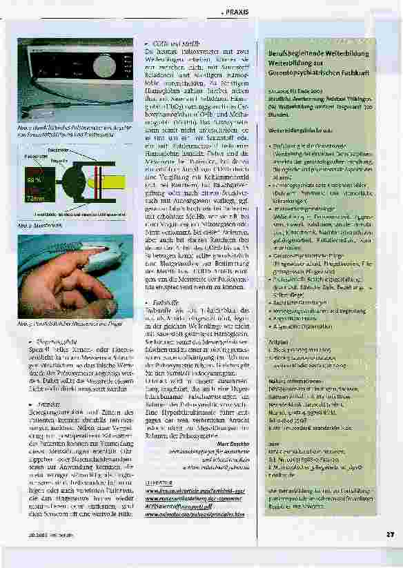Vorschauseite 2: Pulsoxymetrie