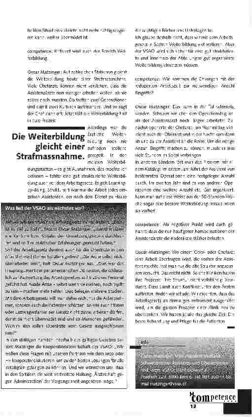Vorschauseite 2: Mit dem ArG einen Riesenschritt nach vorne
