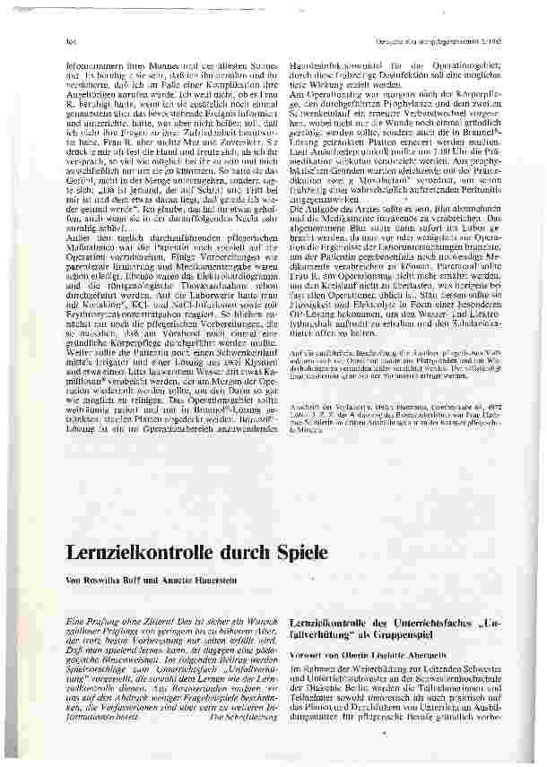 Vorschauseite 5: Die Pflege der Patientin R