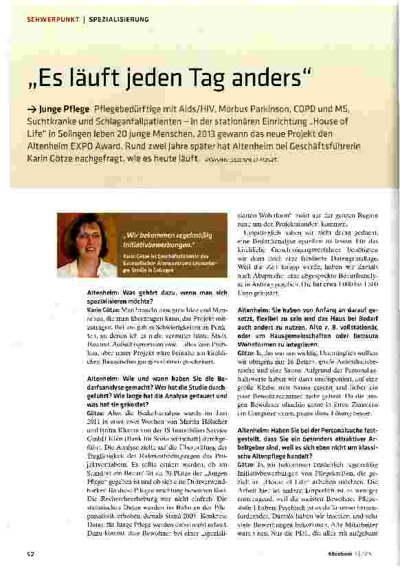 Vorschauseite 1: Es läuft jeden Tag anders