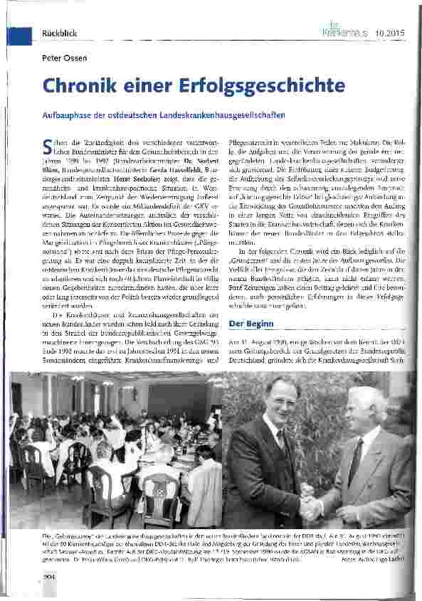 Vorschauseite 1: Chroniken einer Erfolgsgeschichte