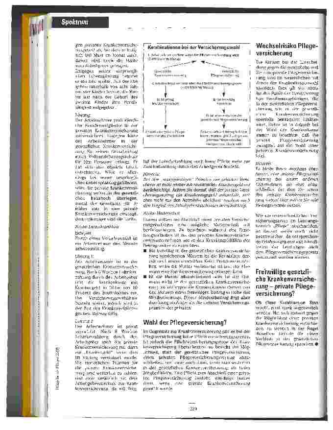 Vorschauseite 2: Privatversicherung in der Offensive Lohnt sich ein Wechsel zur privaten Kranken-u. Pflegeversicherung?