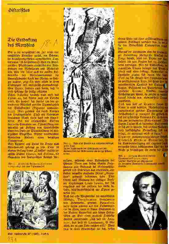 Vorschauseite 1: Historisches Die Entdeckung des Morphins