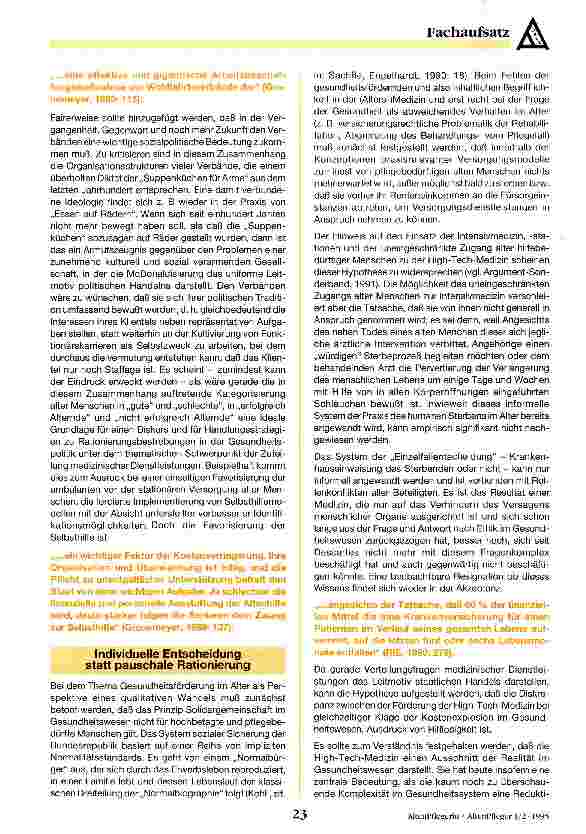 Vorschauseite 3: Zur medizinischen Versorgung im pflegebedürftigen Alter