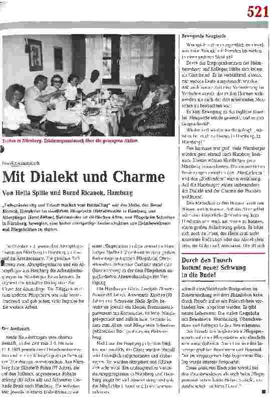 Vorschauseite 1: Mit Dialekt und Charme Bewohneraustausch