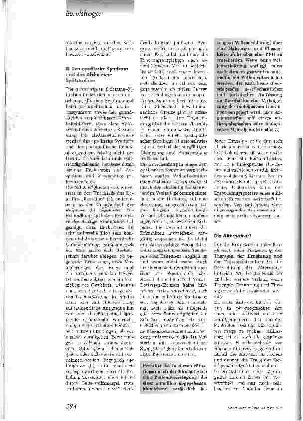 Vorschauseite 3: Flüssigkeitsverzicht als Therapie-Begrenzung