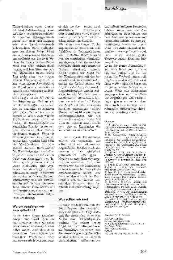 Vorschauseite 5: Flüssigkeitsverzicht als Therapie-Begrenzung