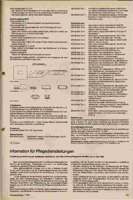 Vorschauseite 1: Information für Pflegedienstleitungen, Rechtspflegegesetz 4.Juni 1985