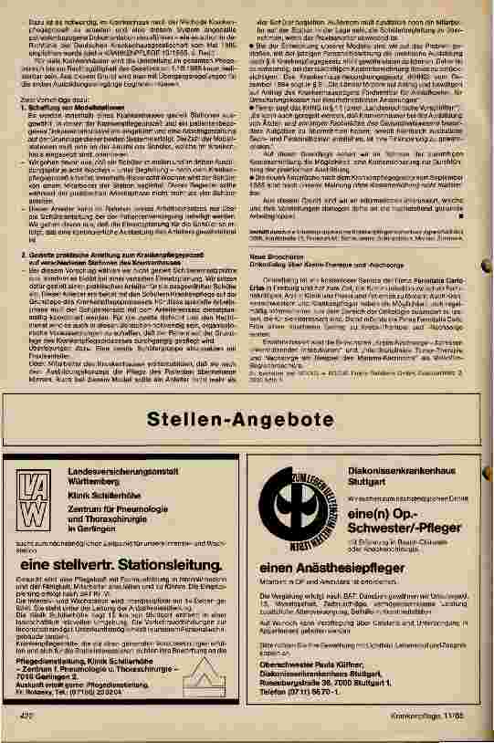 Vorschauseite 2: Information für Pflegedienstleitungen, Rechtspflegegesetz 4.Juni 1985