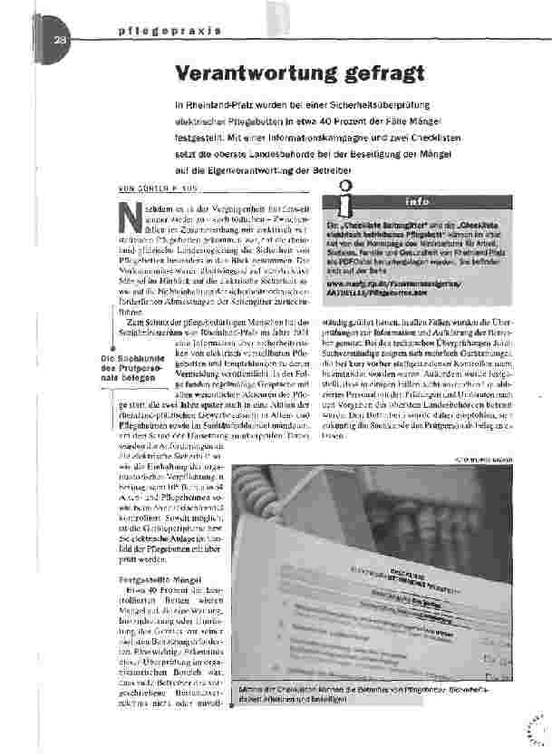Vorschauseite 1: Verantwortung gefragt