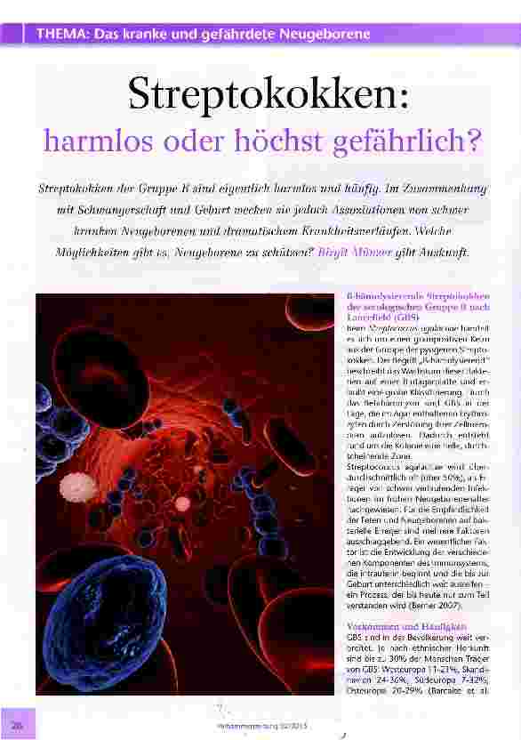 Vorschauseite 1: Streptokokken: harmlos oder höchst gefährlich?