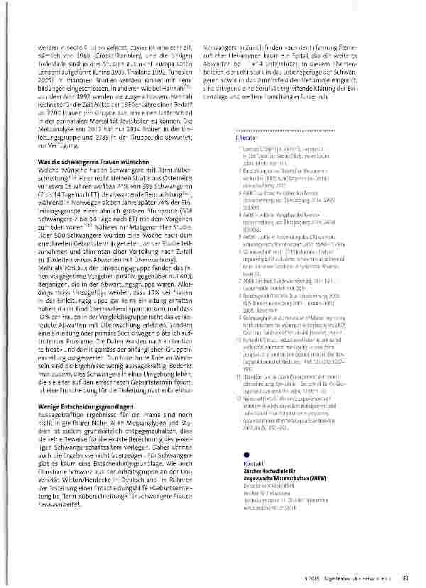 Vorschauseite 4: Terminüberschreitung -abwarten oder einleiten?