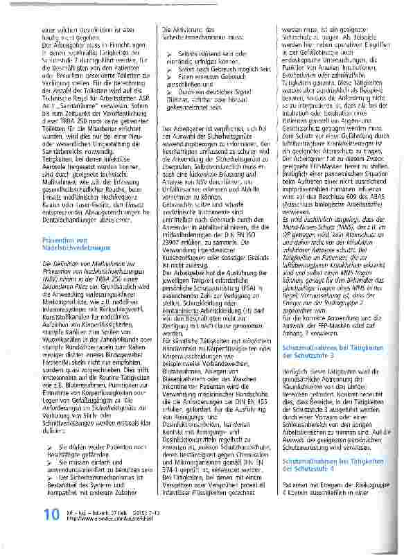 Vorschauseite 4: TRBA 250 - Was ist neu?