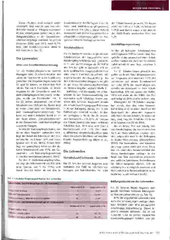 Vorschauseite 4: Kinder-/Krankenpflegeschulen im Blickpunkt