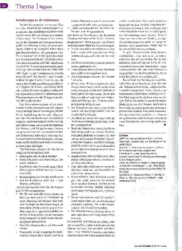Vorschauseite 3: Hygiene bei der Wassergeburt