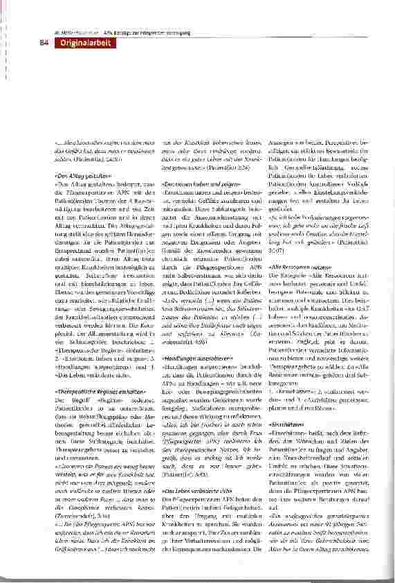 Vorschauseite 6: Umsorgt werden und umsorgen: Leben mit mehreren Langzeiterkrankungen (Leila) - Eine qualitative Studie zum Beitrag von APN in integrierter Versorgung