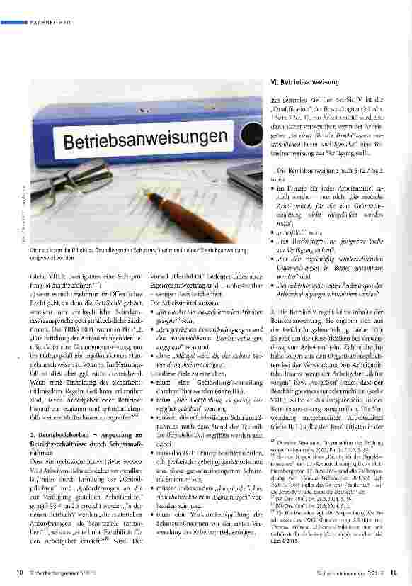Vorschauseite 3: Praxisnahe und rechtssichere Anwenderhilfen Teil 2 Die Betriebssicherheitsverordnung 2015