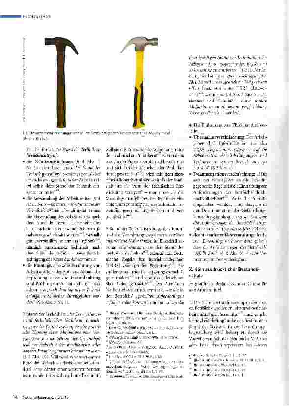 Vorschauseite 5: Praxisnahe und rechtssichere Anwenderhilfen Teil 2 Die Betriebssicherheitsverordnung 2015