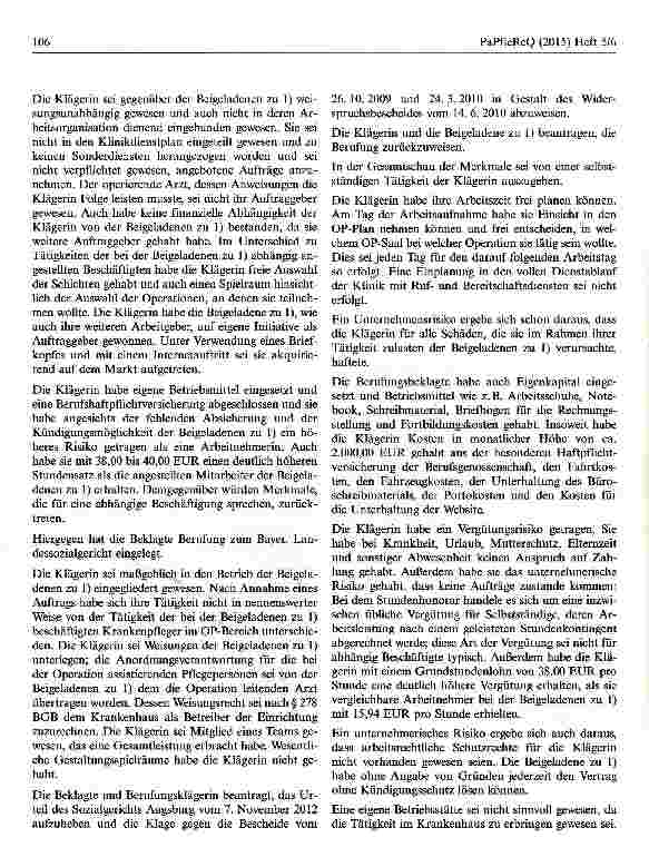 Vorschauseite 4: Zur abhängigen Beschäftigung einer Krankenschwester im Krankenhaus