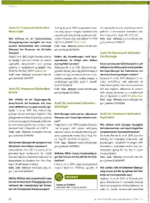 Vorschauseite 6: Evidenz-Update 11 2015