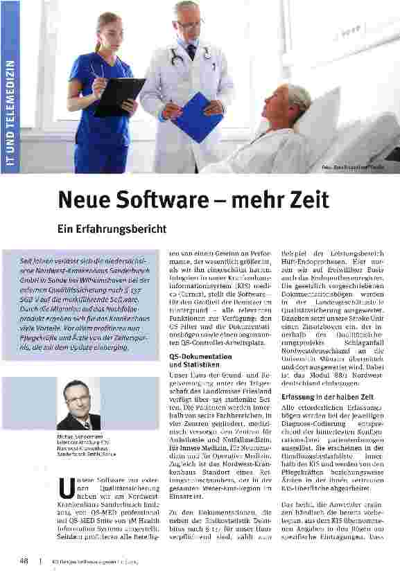 Vorschauseite 1: Neue Software - mehr Zeit