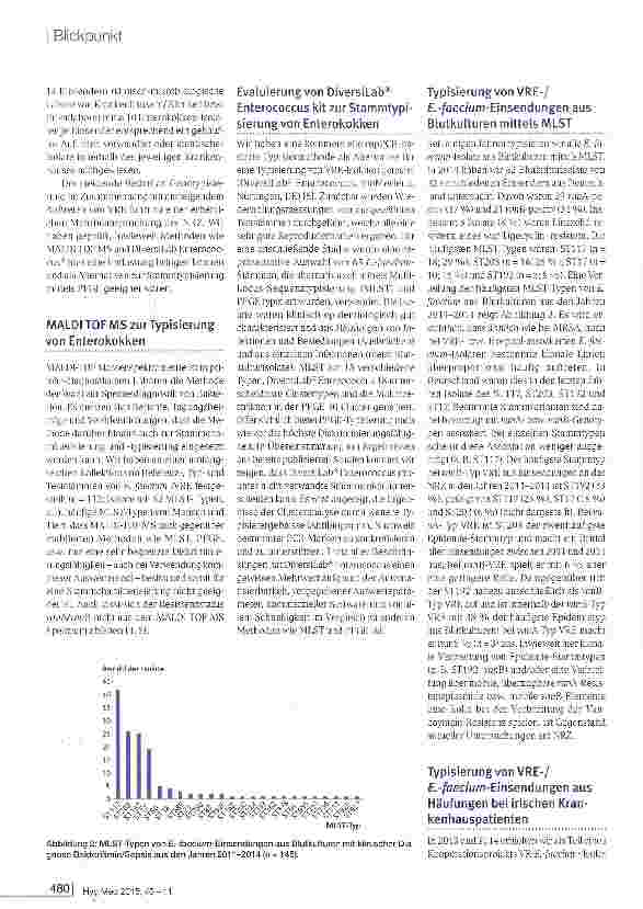 Vorschauseite 5: Eigenschaften, Häufigkeit und Verbreitung Vancomycin-resistenter Enterokokken (VRE) in Deutschland