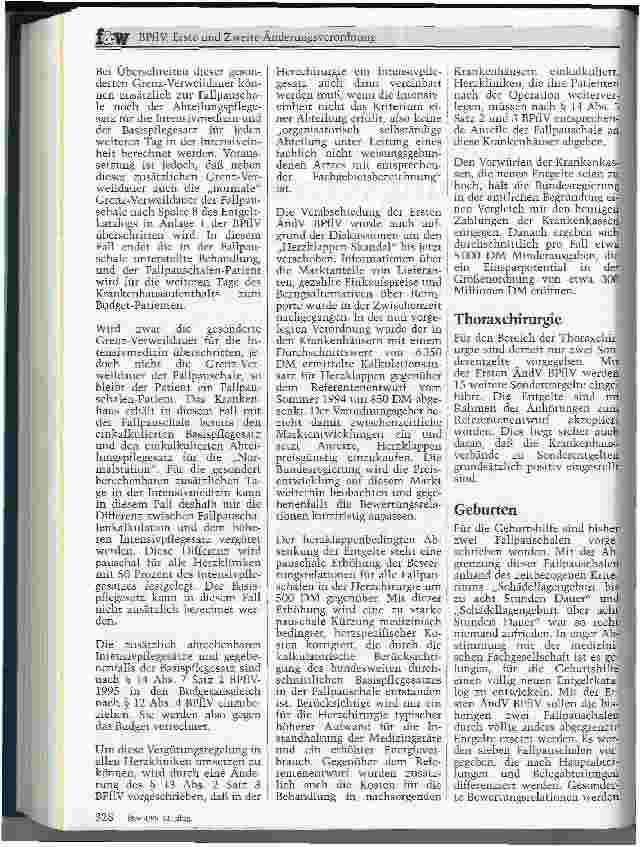 Vorschauseite 2: BPflV: Erste und Zweite Änderungsverordnung