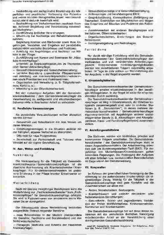 Vorschauseite 2: Berufsbild: Gemeindekrankenschwester/Gemeindekrankenpfleger
