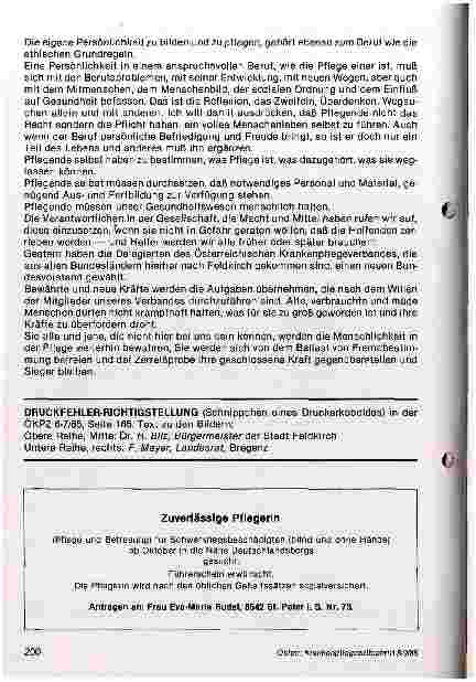 Vorschauseite 5: Pflege als Zerreissprobe der Menschlichkeit