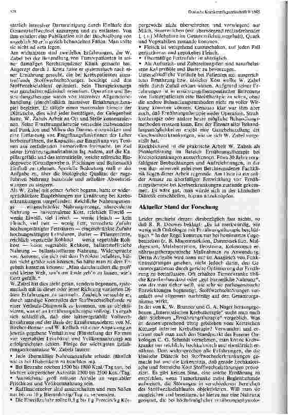 Vorschauseite 2: Ernährung und Krebsgeschehen