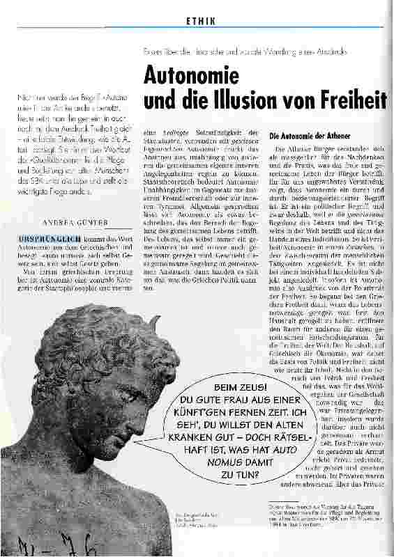Vorschauseite 1: Autonomie und die Illusion von Freiheit Exkurs über die historische und soziale Wandlung eines Ausdrucks