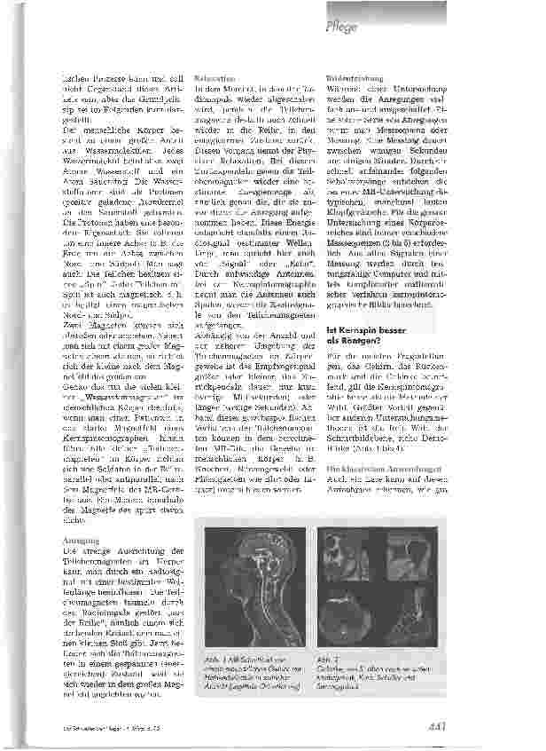 Vorschauseite 2: Die Kernspintomographie. Einführung und Überblick