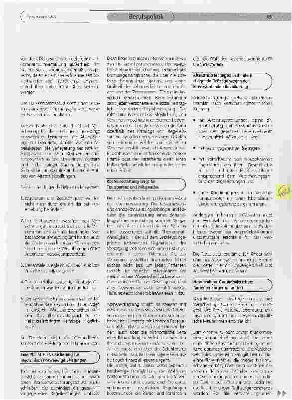 Vorschauseite 2: Privater Krankenversicherungsschutzmit sozialer Absicherung für alle -die auf Wettbewerb begründete liberale Alternative