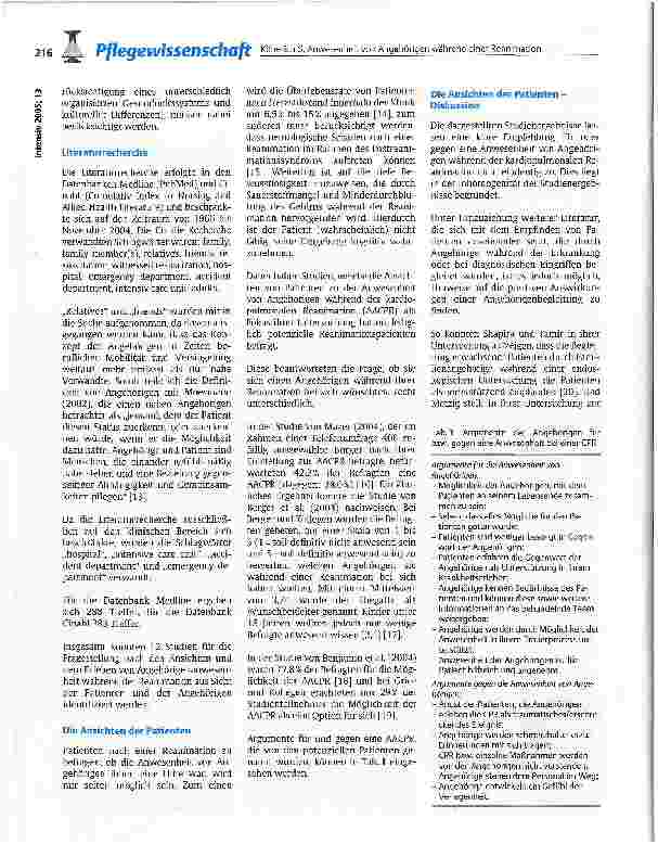 Vorschauseite 2: Anwesenheit von Angehörigen während einer kardiopulmonalen Reanimation