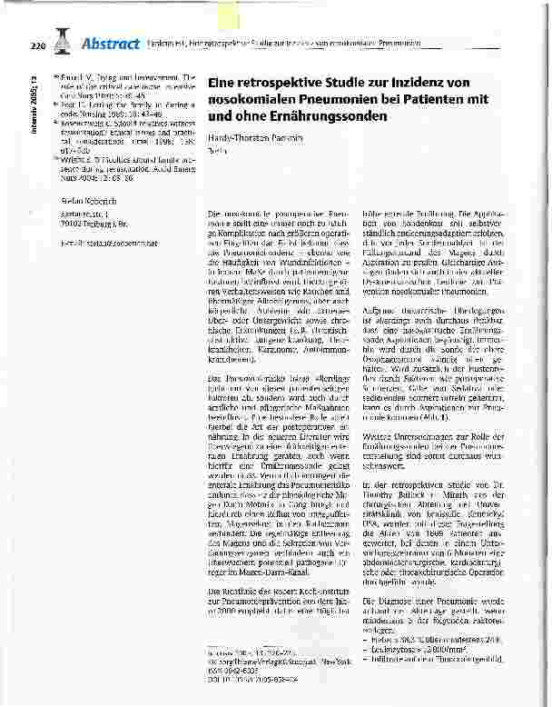 Vorschauseite 6: Anwesenheit von Angehörigen während einer kardiopulmonalen Reanimation
