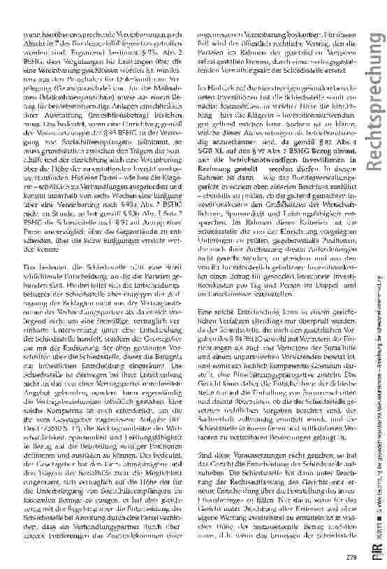 Vorschauseite 5: Erhöhte Festsetzung der gesondert berechneten Investitionskosten -Anfechtung der Schieds stellenentscheidung