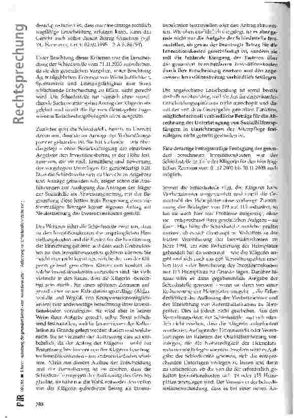 Vorschauseite 6: Erhöhte Festsetzung der gesondert berechneten Investitionskosten -Anfechtung der Schieds stellenentscheidung