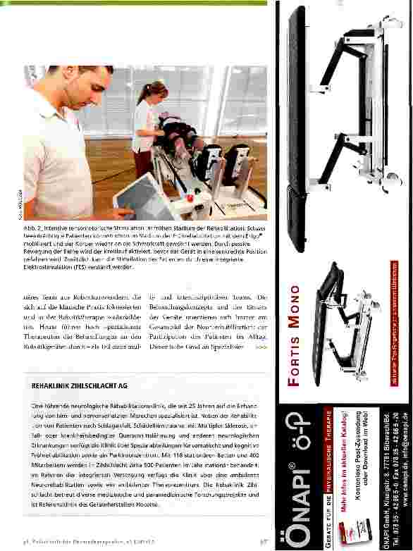 Vorschauseite 2: Robotiktherapie: klinische Integration oder Konkurrenz?
