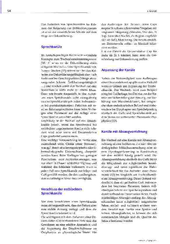 Vorschauseite 3: Dekanülierungsmanagement - Die Entwöhnung von derTrachealkanüie: bei dysphagischen Patienten