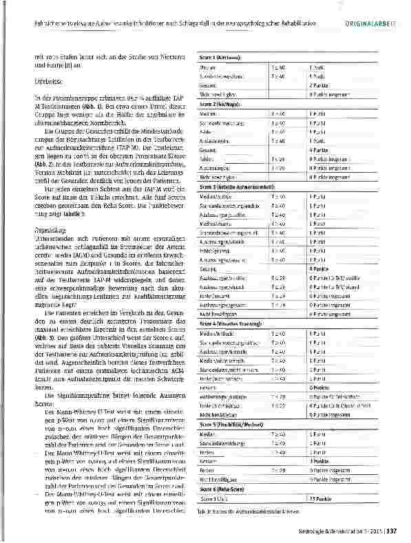 Vorschauseite 5: Fahrsicherheitsrelevante Aufmerksamkeitsfunktionen nach Schlaganfall in der neuropsychologischen Rehabilitation