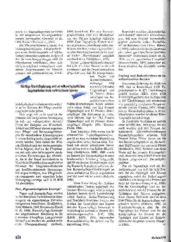 Vorschauseite 3: Tagesund Kurzzeitpflege in der Krise
