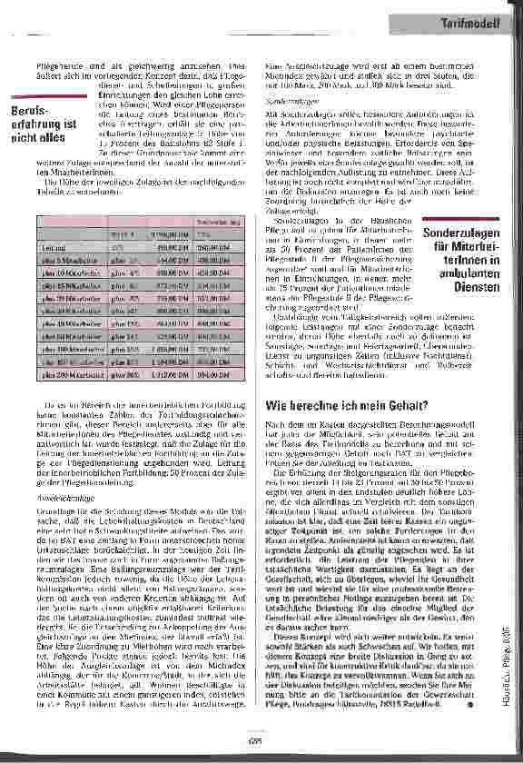 Vorschauseite 5: Leistungsgerecht bezahlen Neues Tarifmodell der Gewerkschaft