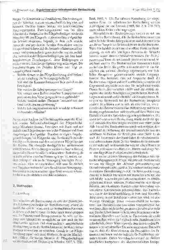 Vorschauseite 2: Versorgungskontinuität durch Pflegeüberleitung? Ergebnisse einer teilnehmenden Beobachtung